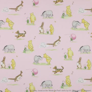 Jane Churchill - Winnie The Pooh and Friends - J648F-02 Pink