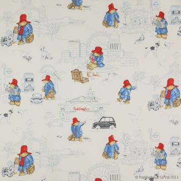 Jane Churchill - London Paddington - J649F-03 Vintage Red/Blue