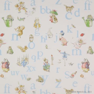 Jane Churchill - Alphabet Beatrix Potter - J650F-01 Blue