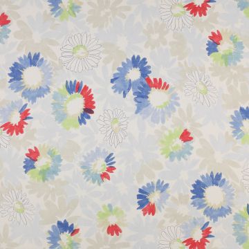 Jane Churchill - Vintage Daisy - J682F-04 Blue/Red