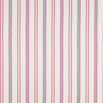 Jane Churchill - Norfolk Stripe - J698F-04 Aqua/Pink