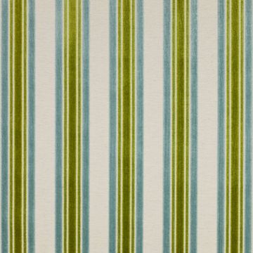 Jane Churchill - Rowan Stripe - J701F-03 Aqua/Green
