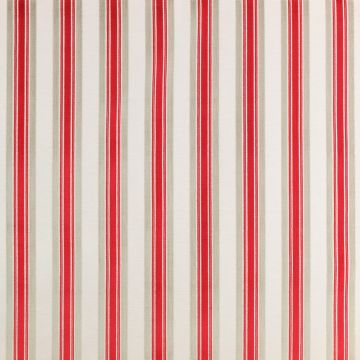 Jane Churchill - Rowan Stripe - J701F-04 Red/Stone