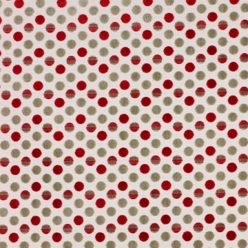 Jane Churchill - Tellina - J702F-04 Red/Stone