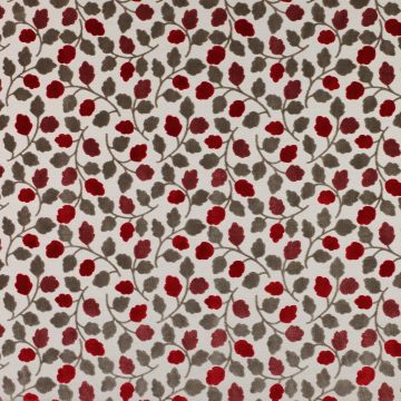 Jane Churchill - Leafield - J703F-04 Red/Stone