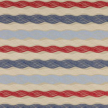 Jane Churchill - Furrow Stripe - J707F-01 Blue/Red