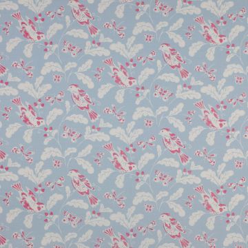 Jane Churchill - Songbird - J709F-04 Aqua/Pink