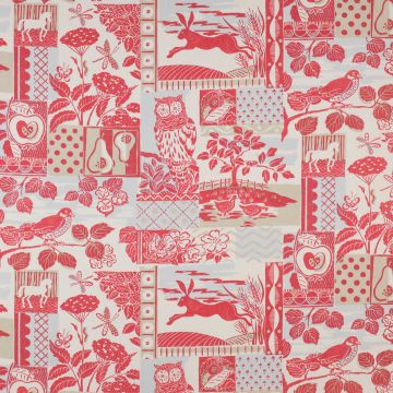 Jane Churchill - Brightwood - J712F-03 Red