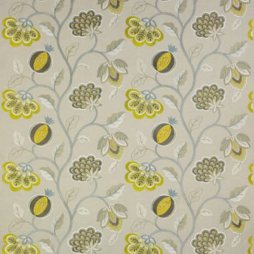 Jane Churchill - Paradise Garden - J719F-01 Gold/Aqua