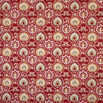 Jane Churchill - Orissa - J723F-02 Red/Gold