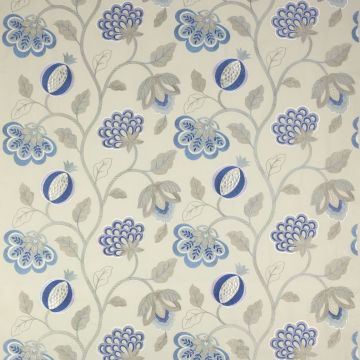 Jane Churchill - Paradise Garden - J728F-01 Blue/Cream
