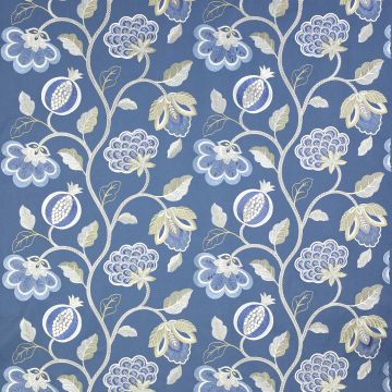 Jane Churchill - Paradise Garden - J728F-02 Blue