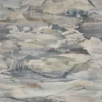 Jane Churchill - Atmosphere V W/P - Solace Wallpaper - J8010-03 Grey