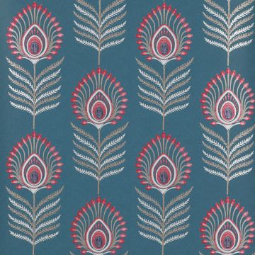 Jane Churchill - Atmosphere Volume I - Sula - J150W-04 Teal/Pink