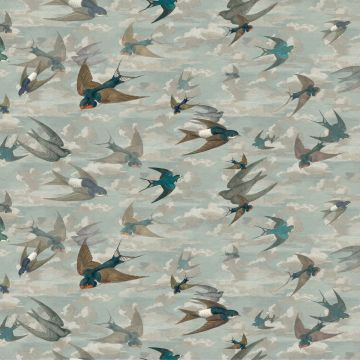 John Derian - Chimney Swallows - FJD6009/01 Sky Blue