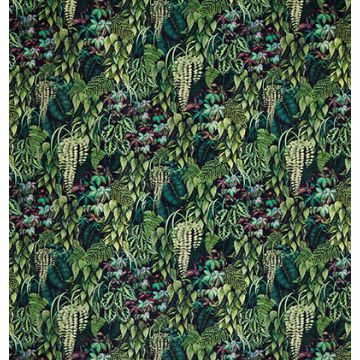Osborne & Little - Green Wall Velvet - F7677-02