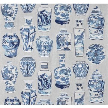 Pierre Frey - Qinghua - F3806001 Blue Porcelain